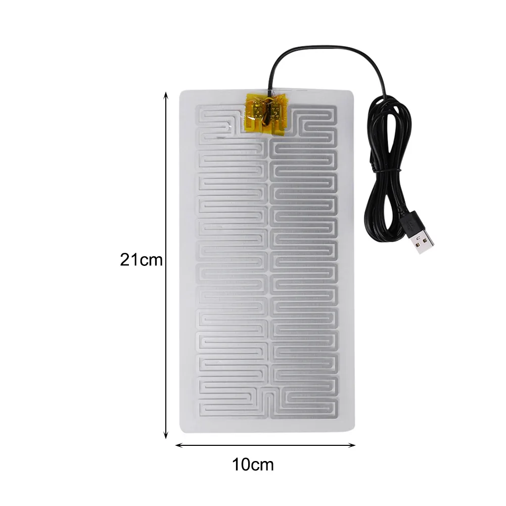 USB Heated Pad Gloves Heater 5V /3.8- 5V Gloves Heated Pad 2 in1 Warming Heating Pad Carbon Fiber Heating Cloth for Winter