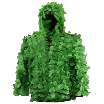 Leaf Suit For Hunting 3d Leafy Camo Suit With Adjustable Elastic Waist Gilly Suit For Wildlife Photography Bird Watching 2
