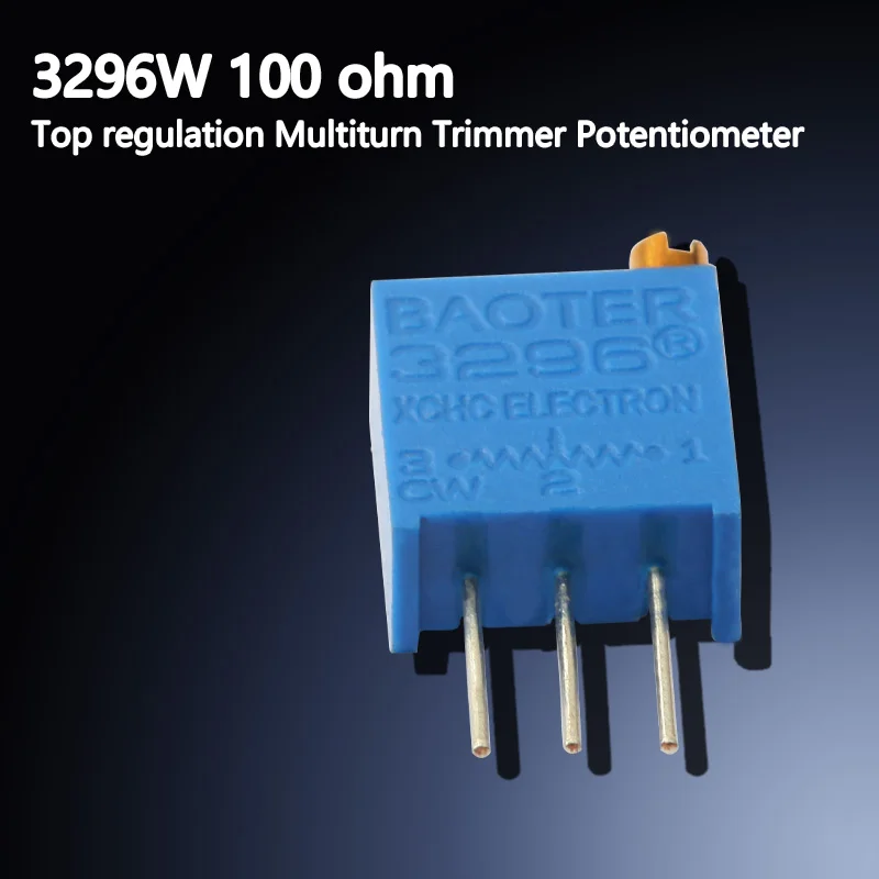 

10PCS/Set 3296W Potentiometer Precision Adjustable Resistance Multi-Turn Trimming 1K 2K 5K 10K 50K 100K Trimmer Potentiometer