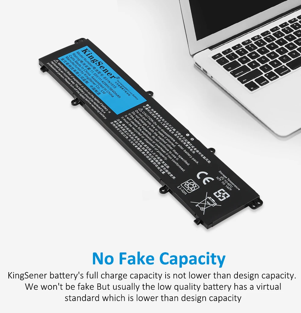 Kingsener-bateria do portátil b31n1915, para asus zenbook