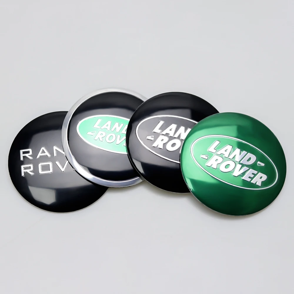 4pcs 56mm Car Wheel Center Hubcap Sticker Auto Tire Hub Cap Decor Decal For Land Rover SVR Range Rover L322 L405 Sport Discovery