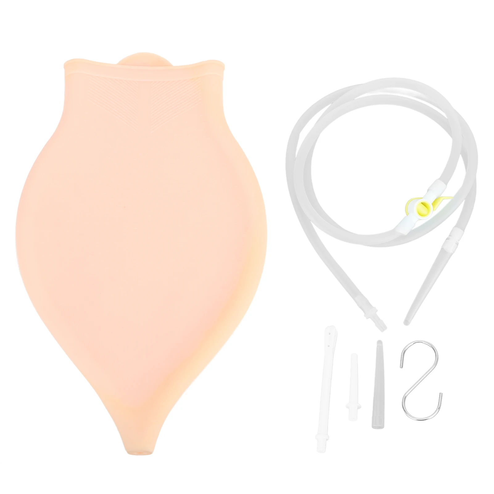 

Silicone Enema Bag 3L Eco Friendly Reusable Soft Easy To Clean Home Silicone Enema for Men Women
