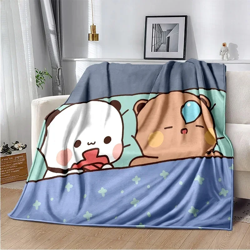 Cartoon Print Bear and Pa Blanket 6