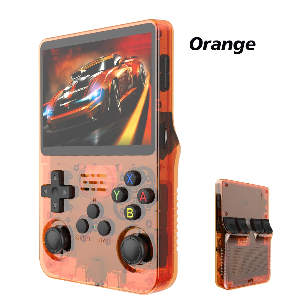 R36S 128G Retro Handheld Game Console Linux System 3.5Inch IPS Screen Portable Pocket Video Player 2 Joystick 64G 256G Kid Gift