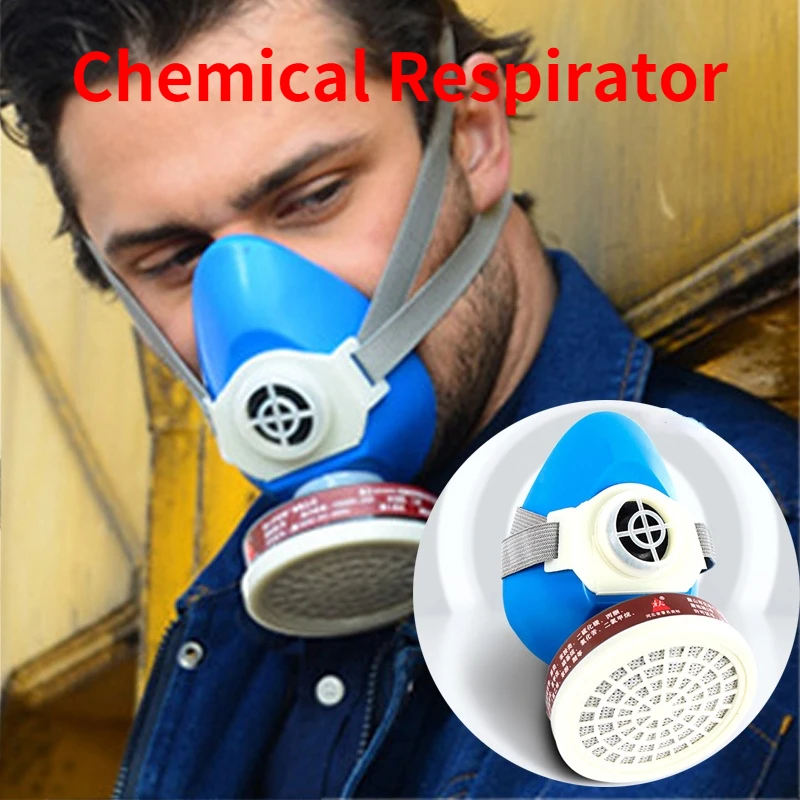 Rugged Comfort Half Face Reusable Respirator Spray Paint Gas Mask Respiratory Protection Multi