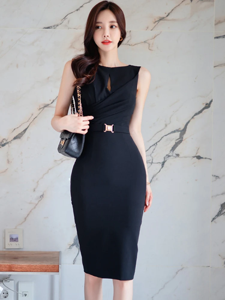 Elegant-Office-Women-Evening-Dress-Retro-Sexy-Hollow-Bodycon-Slim-Midi ...