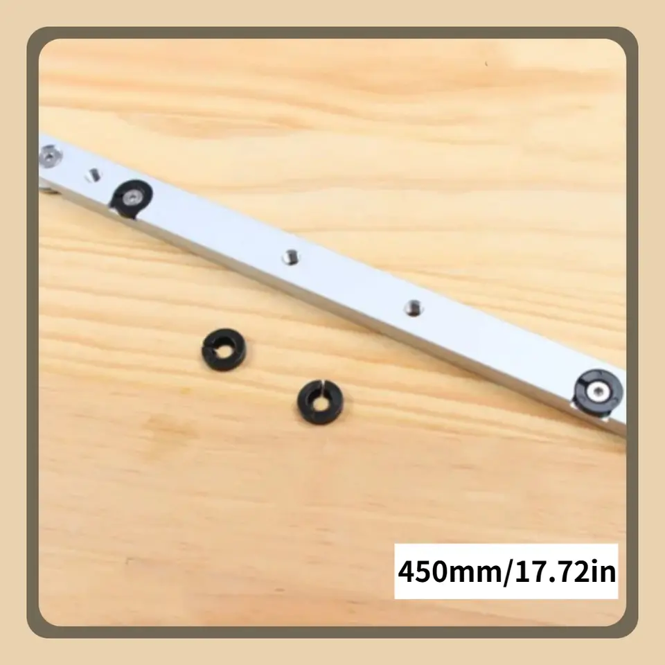 Heavy-Duty 300/450mm Aluminum Alloy T-Track Miter Gauge Rod - Perfect for DIY Carpentry & Professional Woodworking Tools image 10