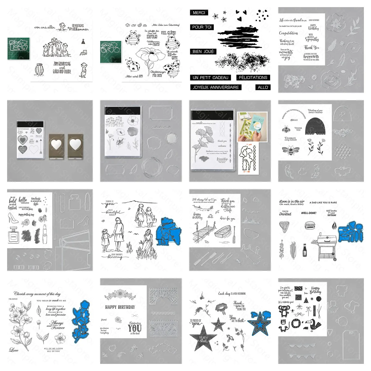 

Metal Cutting Dies And Clear Stamps Transparent Seals For Scrapbooking Decor Embossing Template Greeting Card Handmade 2022 New