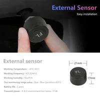 The USB Android TPMS tire pressure monitoring system, voltage monitor and alarm system are externally connected with 4 sensors - Image 4