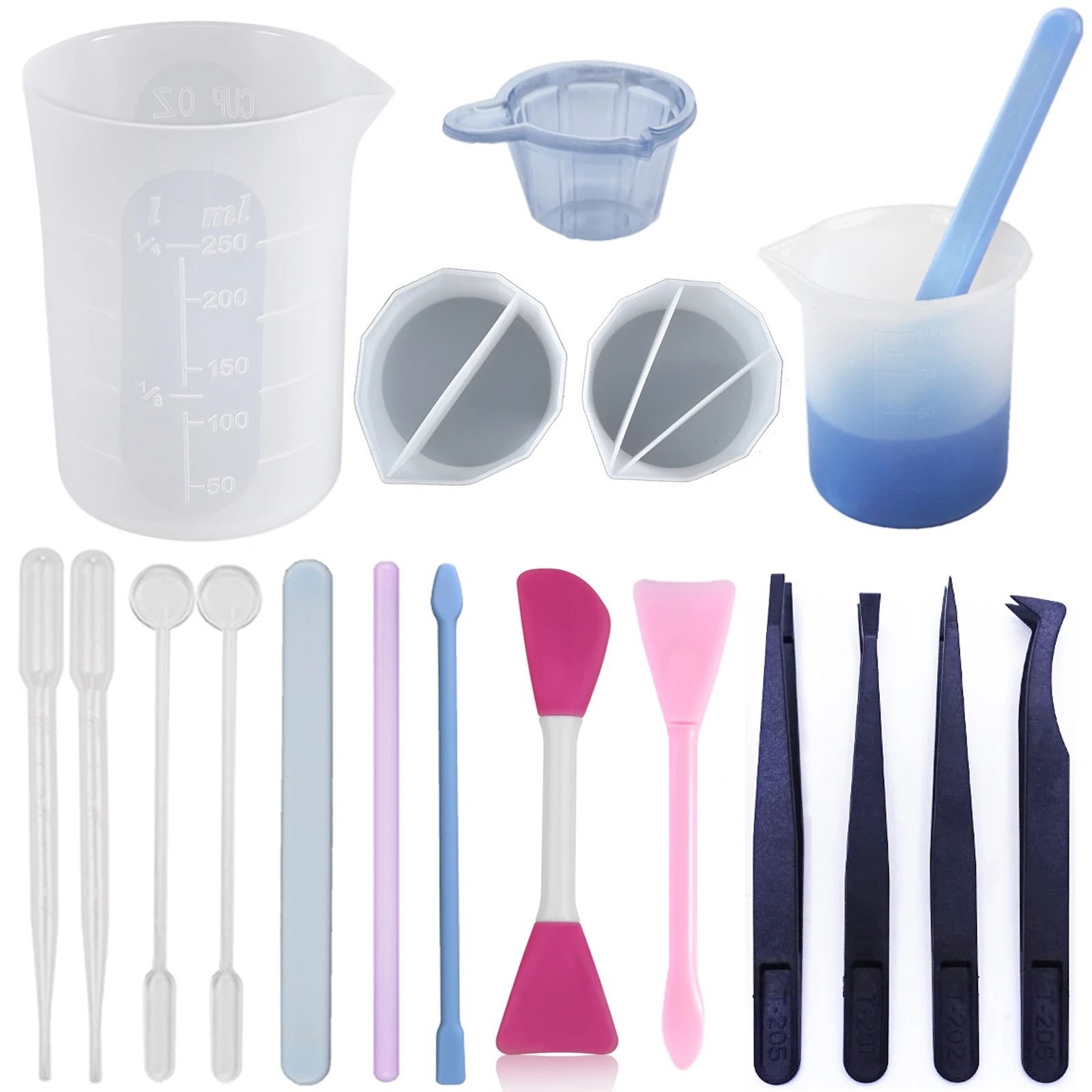 Tazze Miscelazione Silicone Mini Xuniu Silicone Mold Cup Dispenser DIY Resina Epossidica Per Gioielli Strumento 6.5x4.5x2.3cm Stampi Fai Da Te Per Gioielli