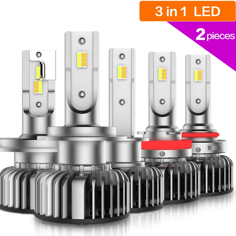 3 Colors LED 2PCS