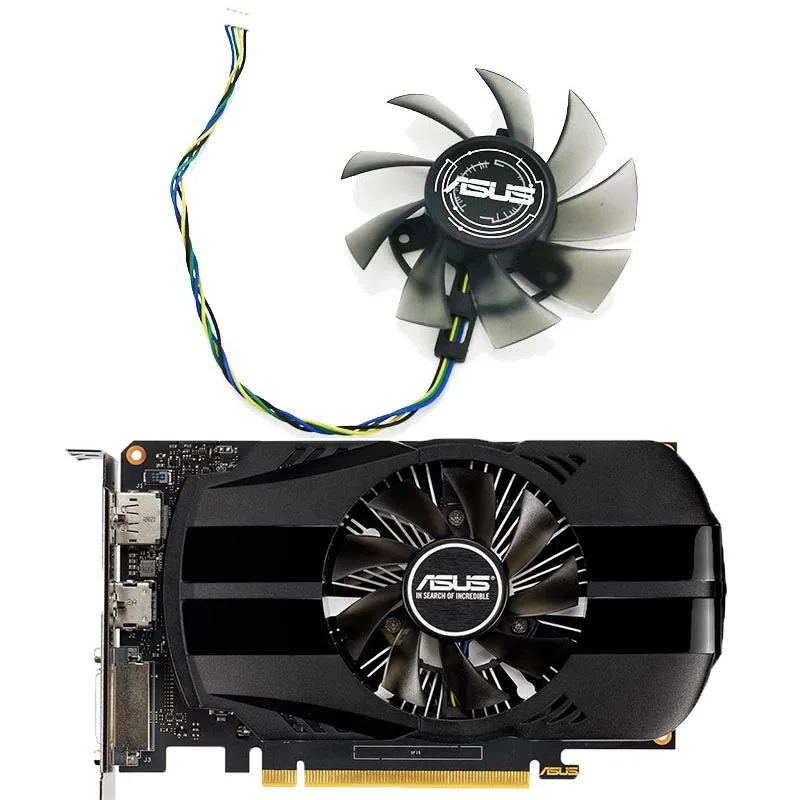 

Cooling Fan 75MM 4PIN T128015BU FD8015U12D DC12V 0.50AMP Graphics Card Fan For Asus AREZ PH RX550 2G Video Card