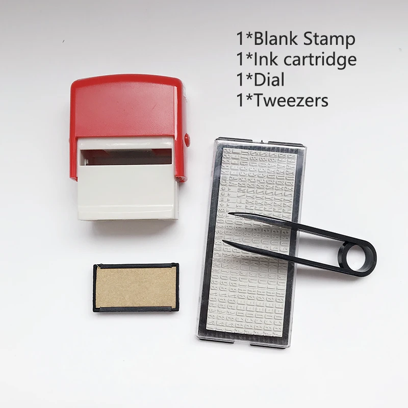 Rubber Stamp Kit DIY Custom Personalized Self Inking Business Address Name Number Letter Handicrafts Printing