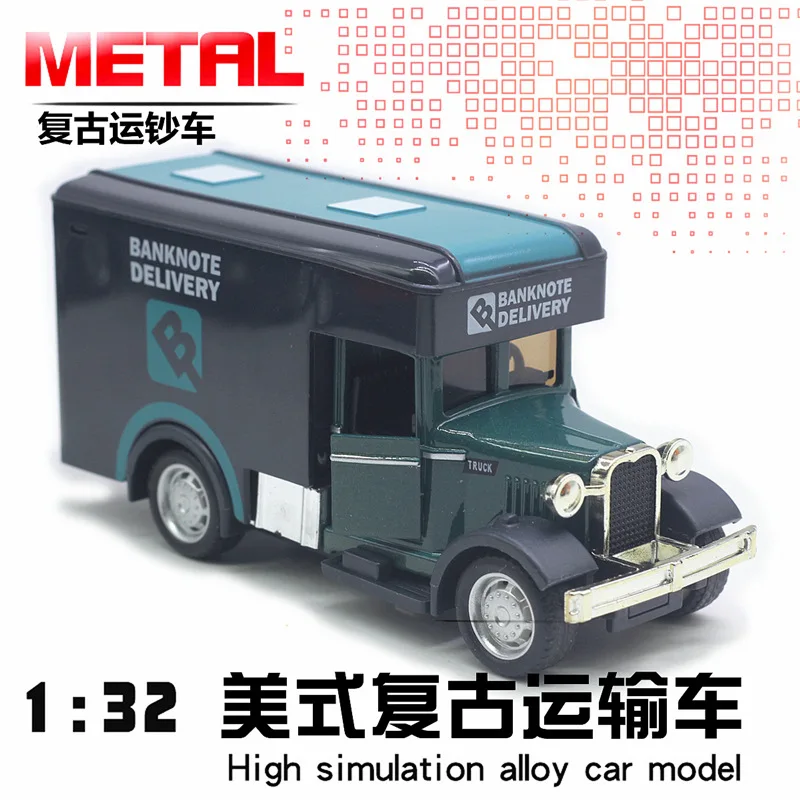 Alloy Classic Vintage American Retro Car with Sound and Light Effects Toy
