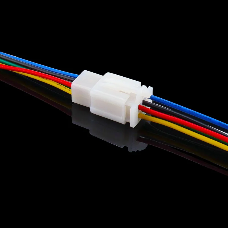 6 Pin Way Electrical Wire Connector Plug Set 1 Kit auto connectors cable total length 21CM