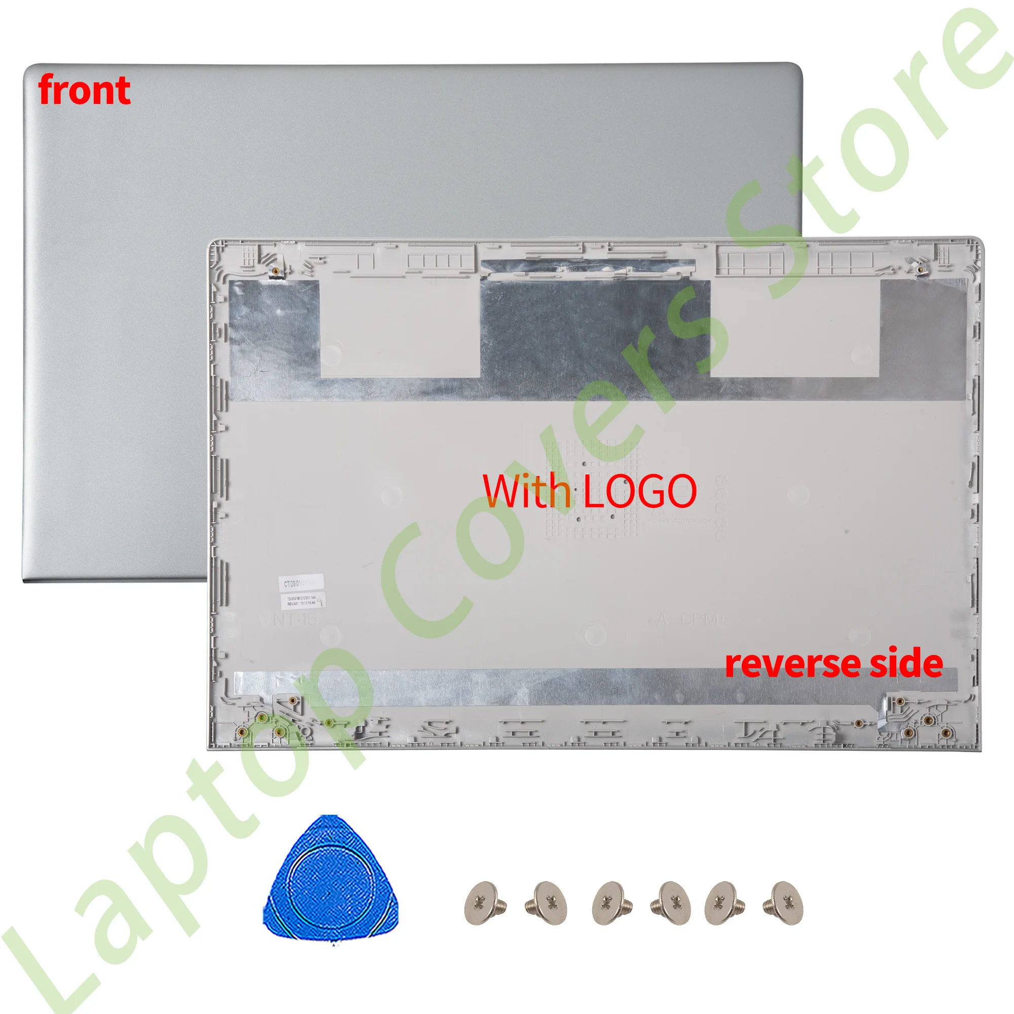 HP Probook 650 G4 G5 655 G4/G5 용 PC 케이스, 논터치 LCD 후면 커버 뚜껑, 후면 상단 전면 베젤 경첩, 노트북 실버 교체, 신제품