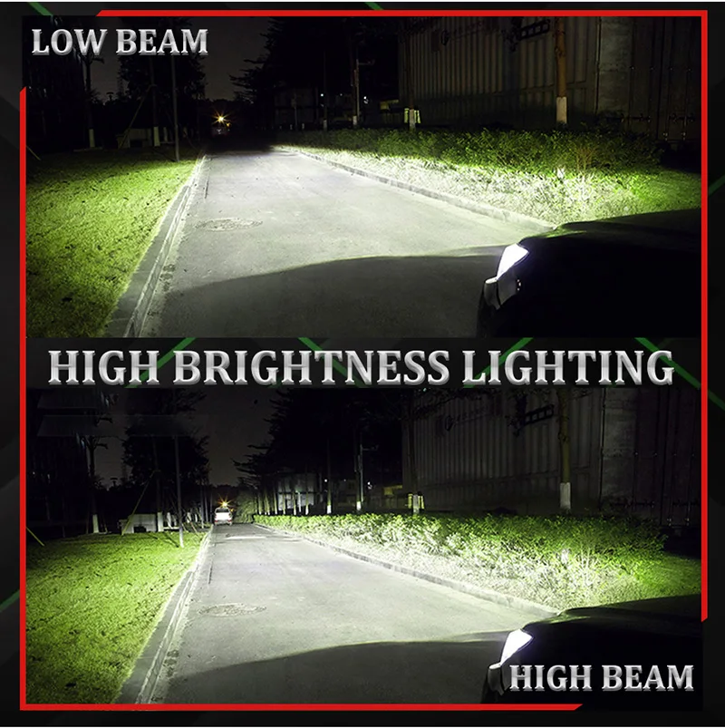 LED Canbus 고출력 헤드 라이트 1:1 미니 사이즈 헤드 램프, 매우 밝은 플러그 앤 플레이, 자동차 헤드 라이트 전구, H7, 30000LM, 6000K