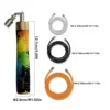 MOGOLD Graffiti Design Skipping Rope – Triple Ropes (4.0/6.0/8.0 mm), Freely Interchangeable & Portable Fitness Tool 4