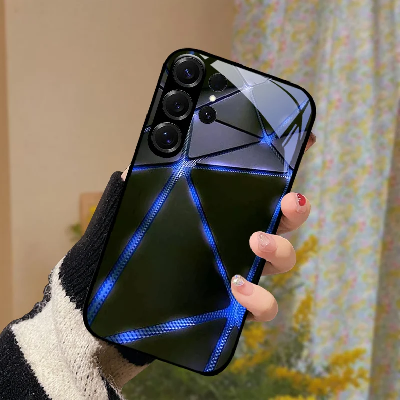 Premium Tempered Glass Phone Case - Ultra-Durable Hard PC Protective Cover