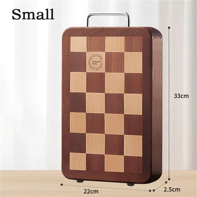 COOKER KING Wooden Chopping Board Kitchen Chessboard Meat Board Household Thickened Fruit Vegetables Chopping Pan in Stockel
