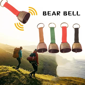 Bear Bell Outdoor Avoiding Driving Camping Ambiance Keychain Pendant Chime Bells Accessories Pet Reminder Bell Wind Hiking
