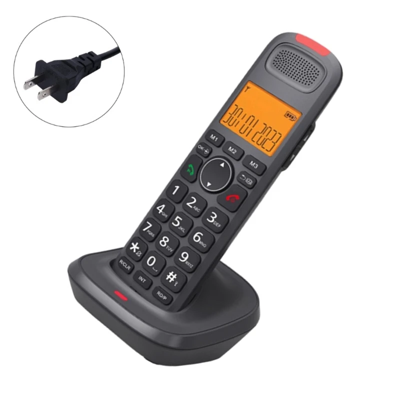 D1015 Cordless Phone Desktop Phone with Speaker for Clear Communication