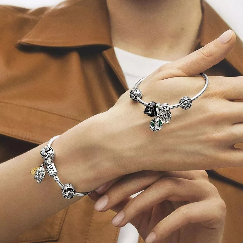 Star Wars Kitty Fit Pandora 925 Silver Charms silver charms Marvel shoes Beads For DIY Jewelry