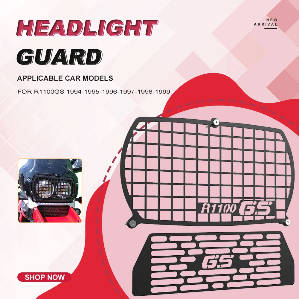 

FOR BMW R1100GS R1100 GS 1100 GS1100 1994-1999 1995 1996 R 1100GS Motorcycle Radiator Cooler Protective Grille Headlight Guard