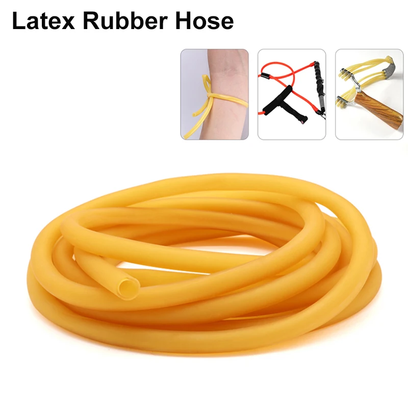 rubber hose nature latex rubber hose yellow IDxOD 1.6~18mm high resilient surgical medical tube slingshot catapult elastic band