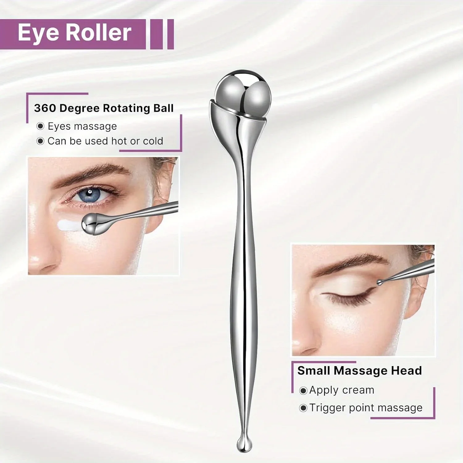 Stainless Steel Cooling Roller for Relaxation and Skin Sculpting