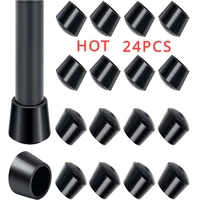 Round Rubber Chair Leg Pad 10/12/14/16/20/25mm Furniture Leg Table End Plug PVC Silent Anti-slip Floor Protection Cap Foot Cover 1