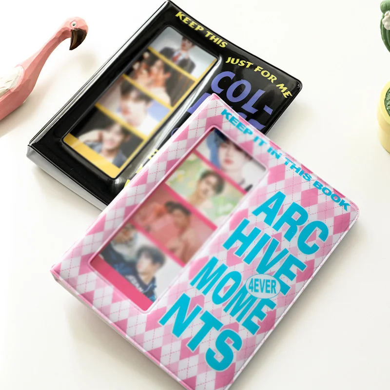 64 Pockets 4 Continuous Shooting Albums Kpop Card Letters Photo Album Cards Collect Book Holder 4 Cuts Archive Photo Album