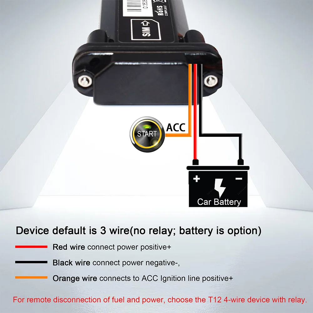 DAGPS Tracker Waterproof with Builtin Battery ST 901 12 80V Wide voltage For Car motorcycle vehicle gps device with lifetime app gps tracker car tracker
