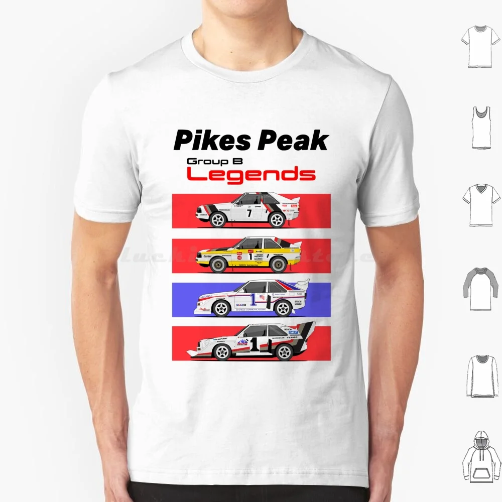 Pikes Group B Legends T Shirt 6Xl Cotton Cool Tee Pikes Group Rally Racing Clouds Dirt Gran Turismo Rallycross Wrc Sport Legend