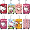 Red Hello Kitty Cat Cartoon Suitcase Cover Vacation Useful Luggage Case Travel Protection 1