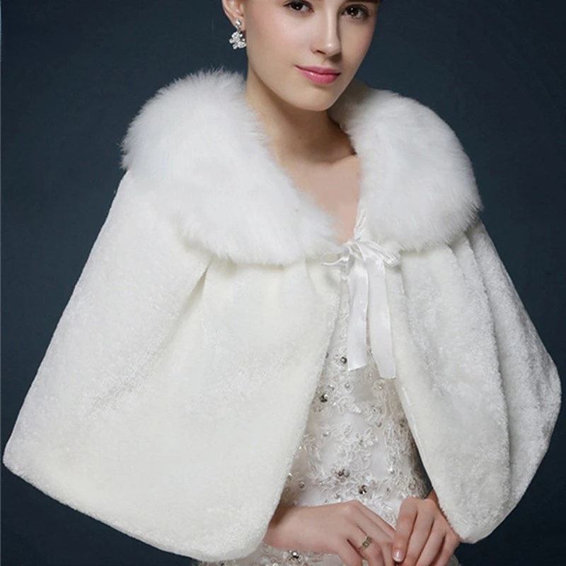 Real Picture White Red Women Wedding Bridal Wrap Shawl Bolero Shrug Jacket Stole Cape Coat Wedding Accessories