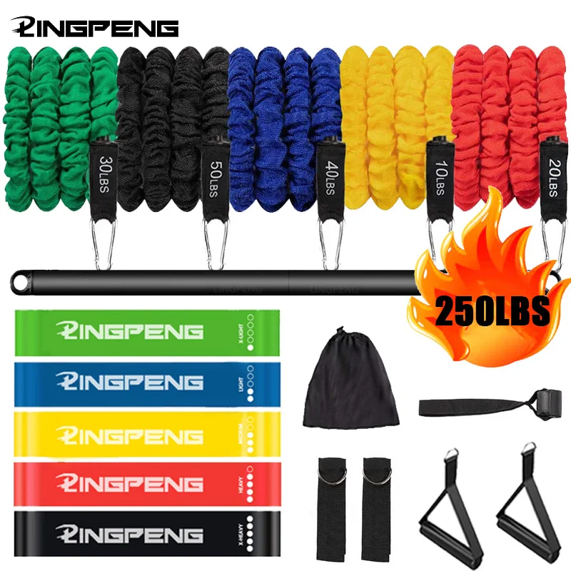 Set De 5 Bandas Elásticas De Fitness - Diferentes Niveles De Resistencia, Latex Natural - Para Glúteos, Piernas Y Entrenamiento En Casa