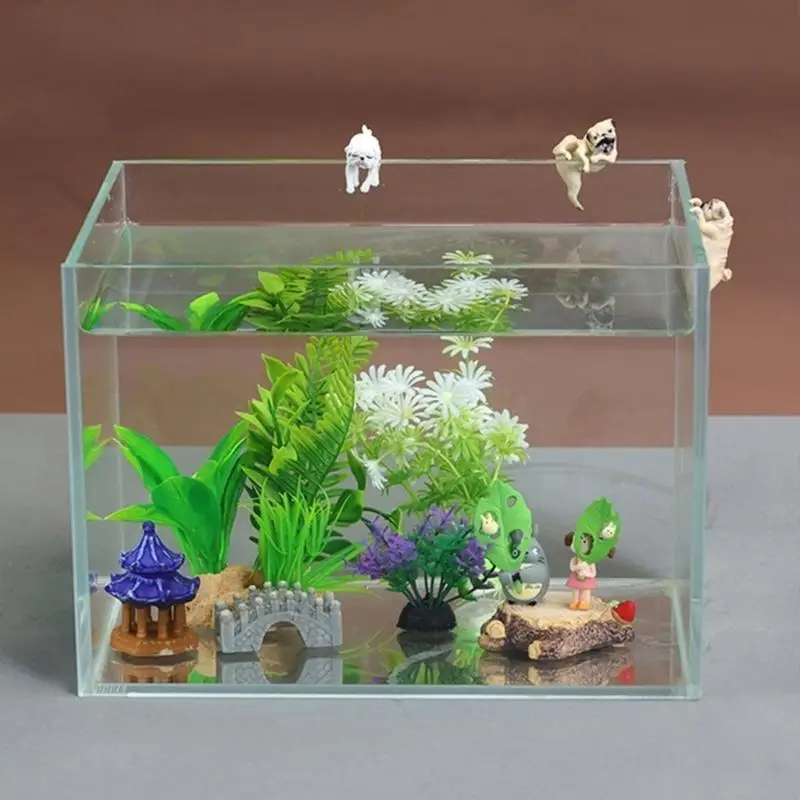Aquariumfiguren Dekorationen Miniatur Tierverzierungen Landschaftsgestaltung Welpe für Fischtanks Dekor – Detail 7