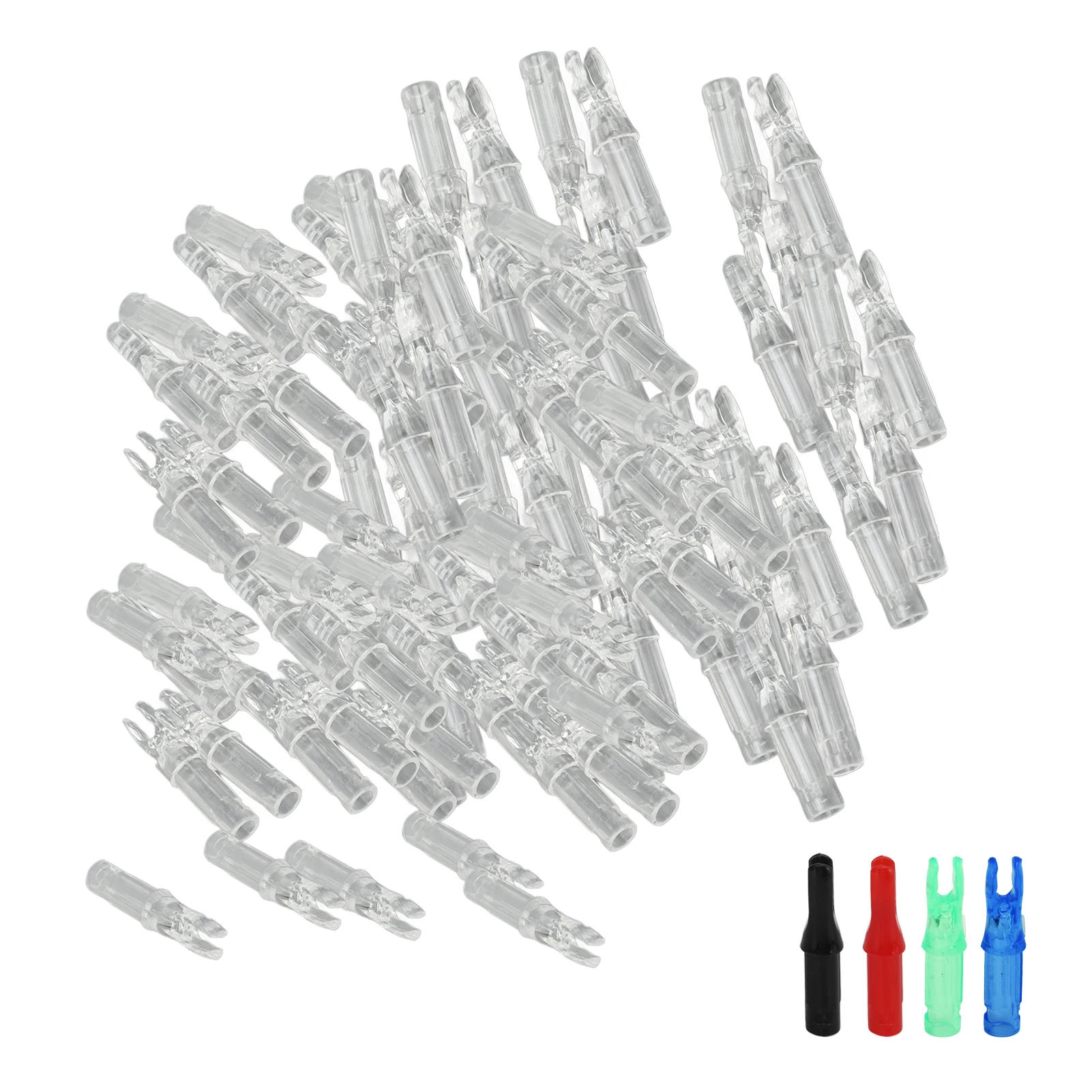 Nocks Replacement Archery Nock Accessory Easy To Install Plastic for ID 6.2mm Carbon Shafts