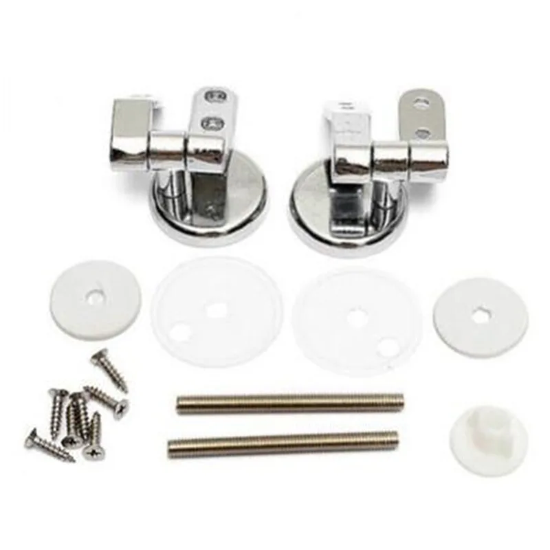 Toilet Seat Accessories Toilet Hinge Replacement Zinc alloy Seat Hinge flush toilet cover mounting connector toilet lid hinge mounting fittings Replacement Toilet Screw Parts