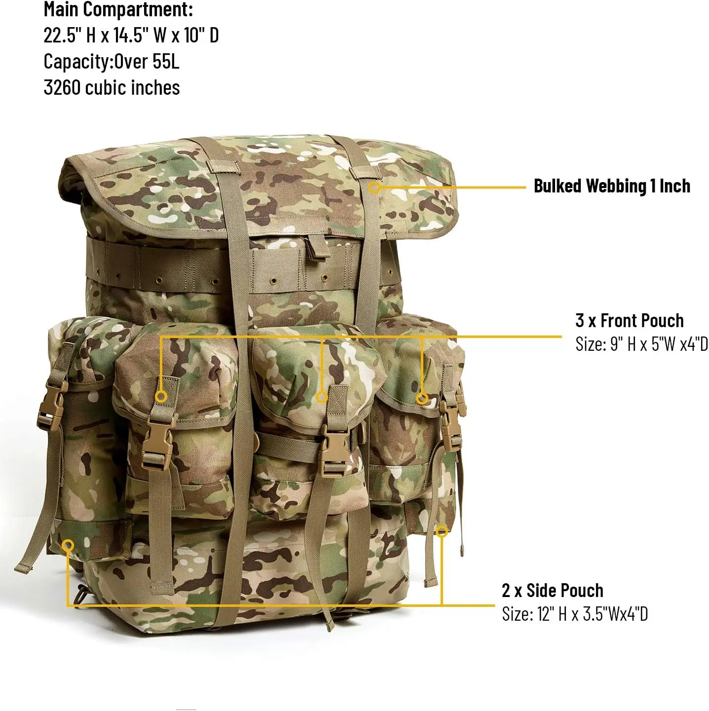 ILE ラックバッグ small multicam Porteur Rackbag - Small – INSIDE LINE EQUIPMENT