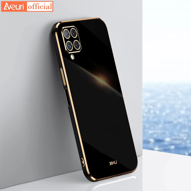 Placcatura Custodia In Silicone Per Samsung Galaxy A72 A52 A32 A22 A12 A52S Copertura Posteriore Molle di TPU Cassa Del Telefono Per Samsung M62 M32 M22_voghion.com