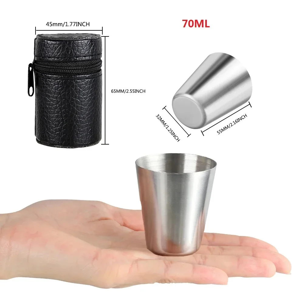 Stainless Steel Cups Outdoor Travel Mini Set 6Pcs/set