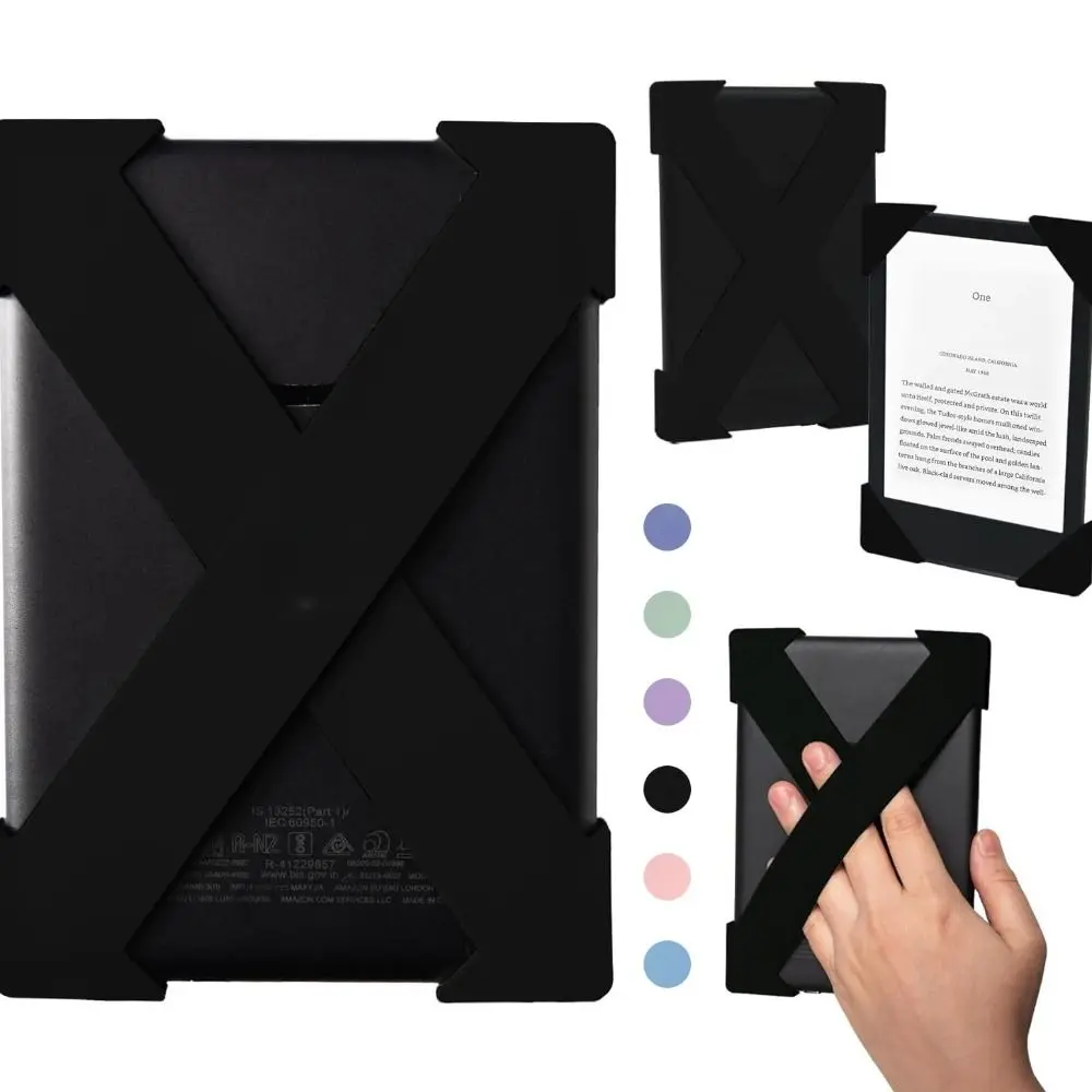 Correa Antideslizante De Mano Para Tablet Y Kindle – Agarre Ergonómico De Cuero Sintético – Compatible Con Dispositivos De 6 A 7.5 Pulgadas – Color Verde Matcha – Fijación Segura Sin Adhesivos