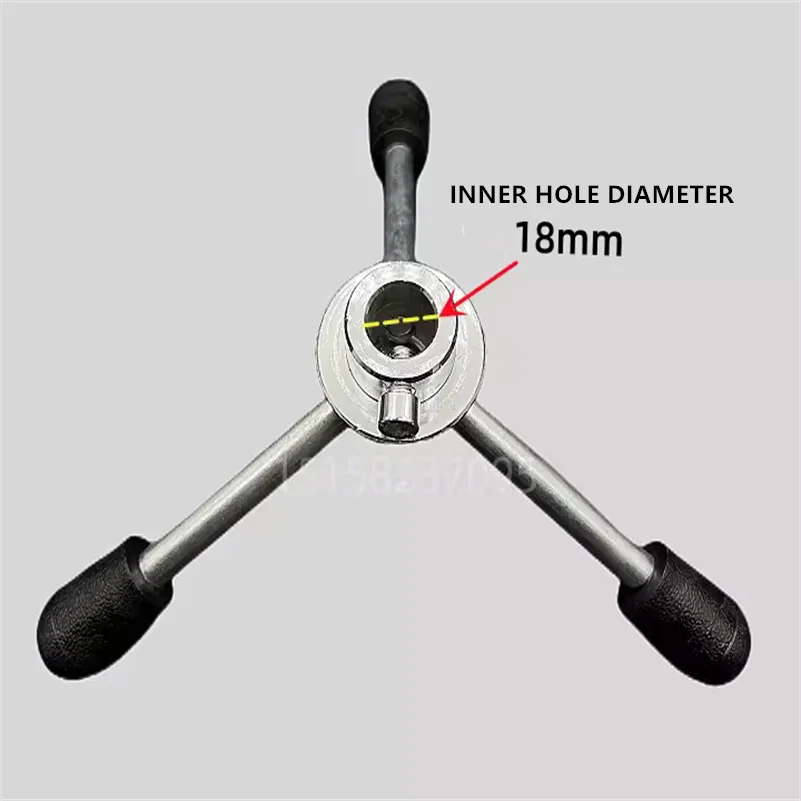 PE Manual Hot Melt Triangular Circular Handle Butt Welding Machine Handwheel 2