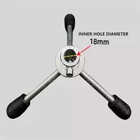 PE Manual Hot Melt Triangular Circular Handle Butt Welding Machine Handwheel 2