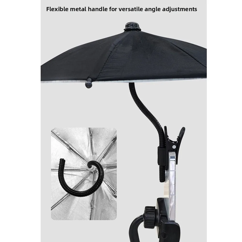 Car phone umbrella shade protecting screen from sun