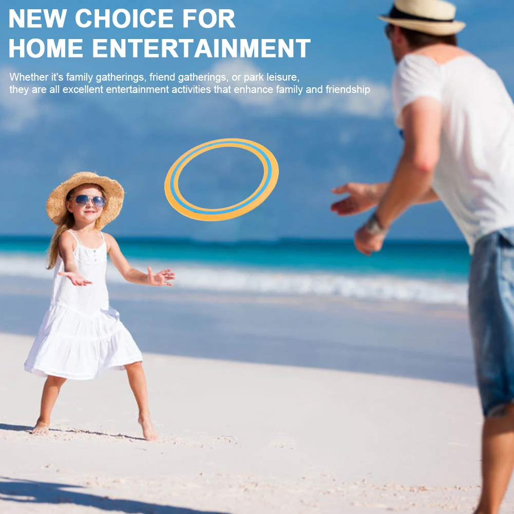 25cm Flying Disc Portable Flying Ring Versatile Throwing Catching Disc Outdoor Toy for Beach Backyard