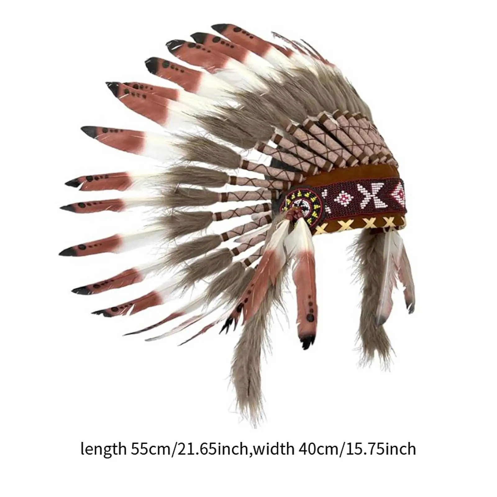 Chief Indian Hat Headband for Stage Performance Dance Show Cosplay Party