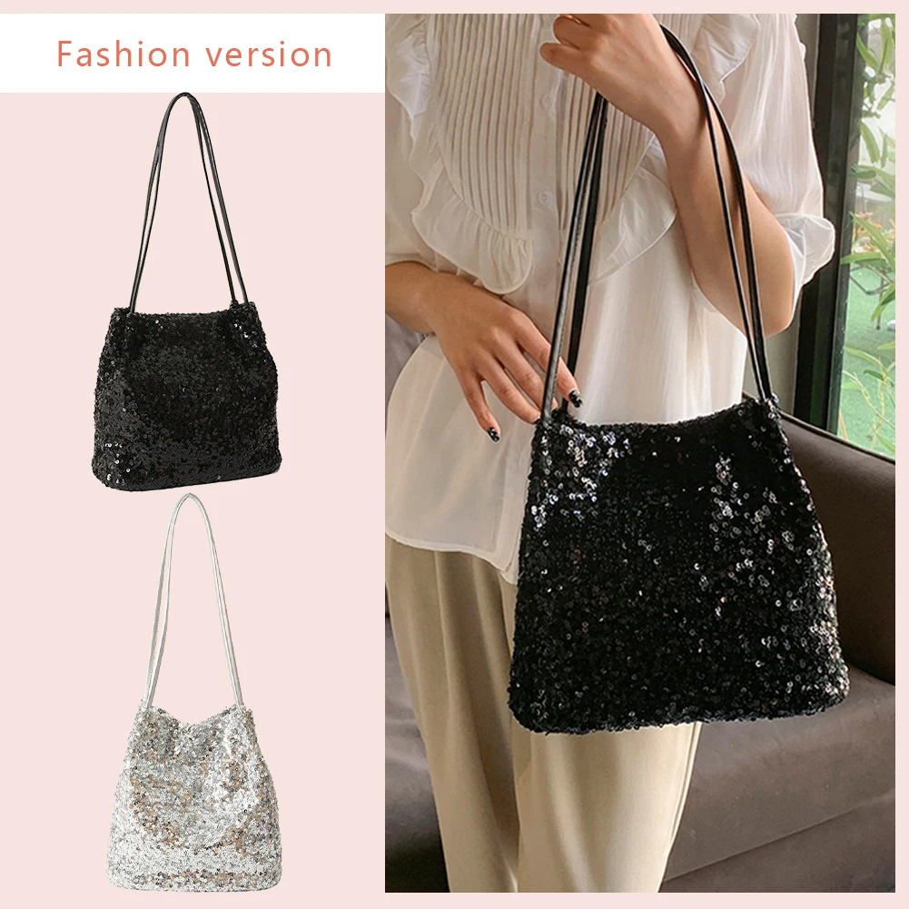 Madison Quilted Sequin Crossbody Bag